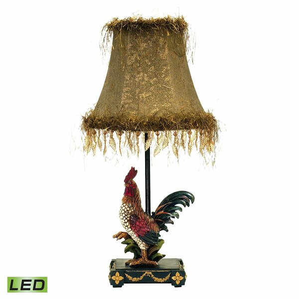 Marketplace Petite Rooster 19'' High 1-Light Table Lamp - Multicolor - Includes LED Bulb 7-208-LED